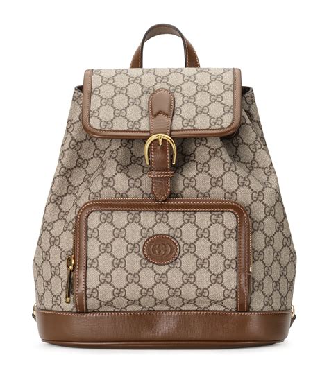 gucci monogram small interlocking g backpack